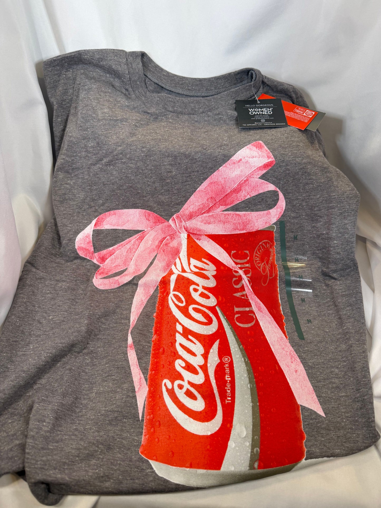 Coca Cola - T Shirt - Grey Lg