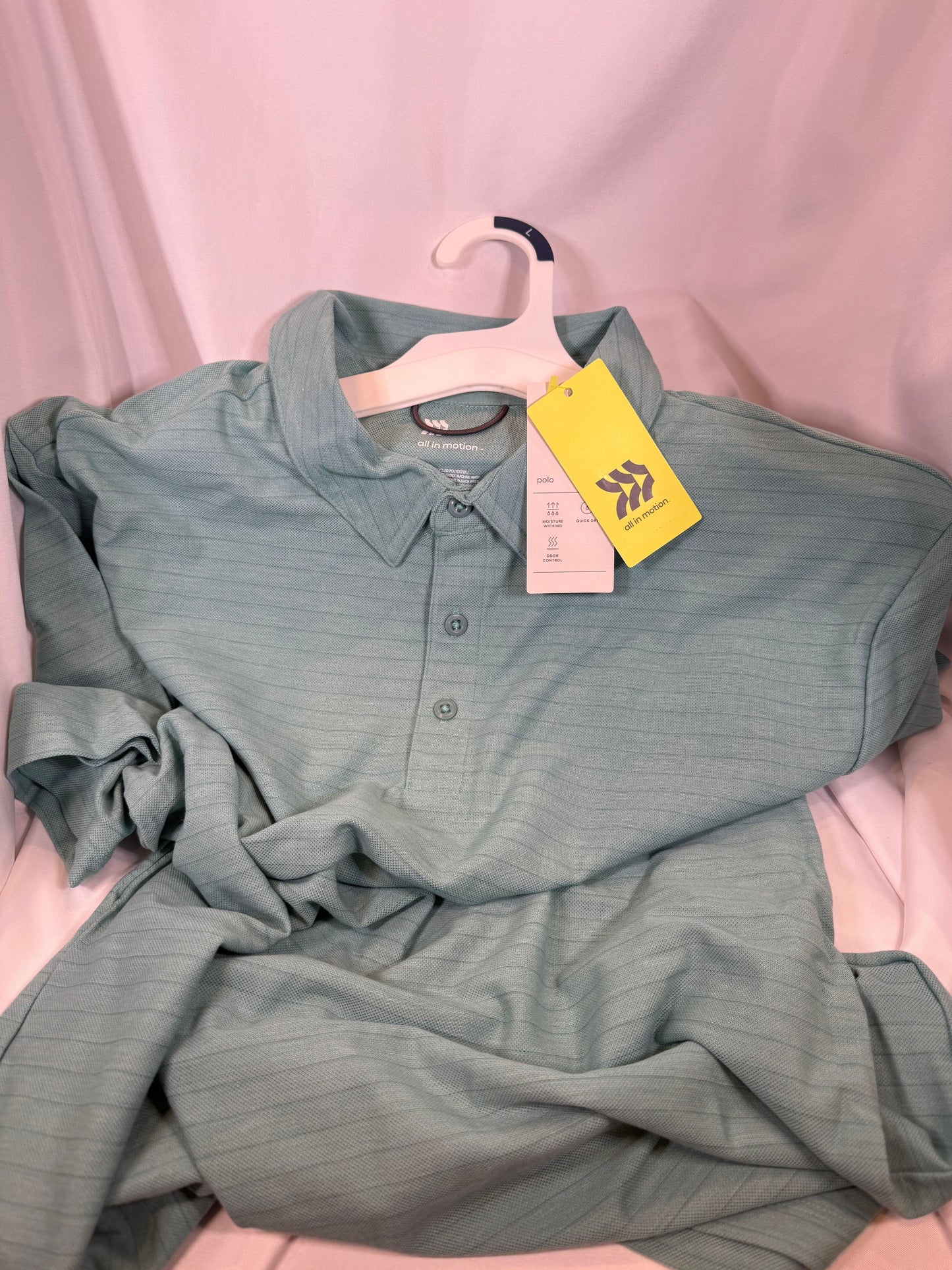 all in motion - Blue Polo - Men's Size- L