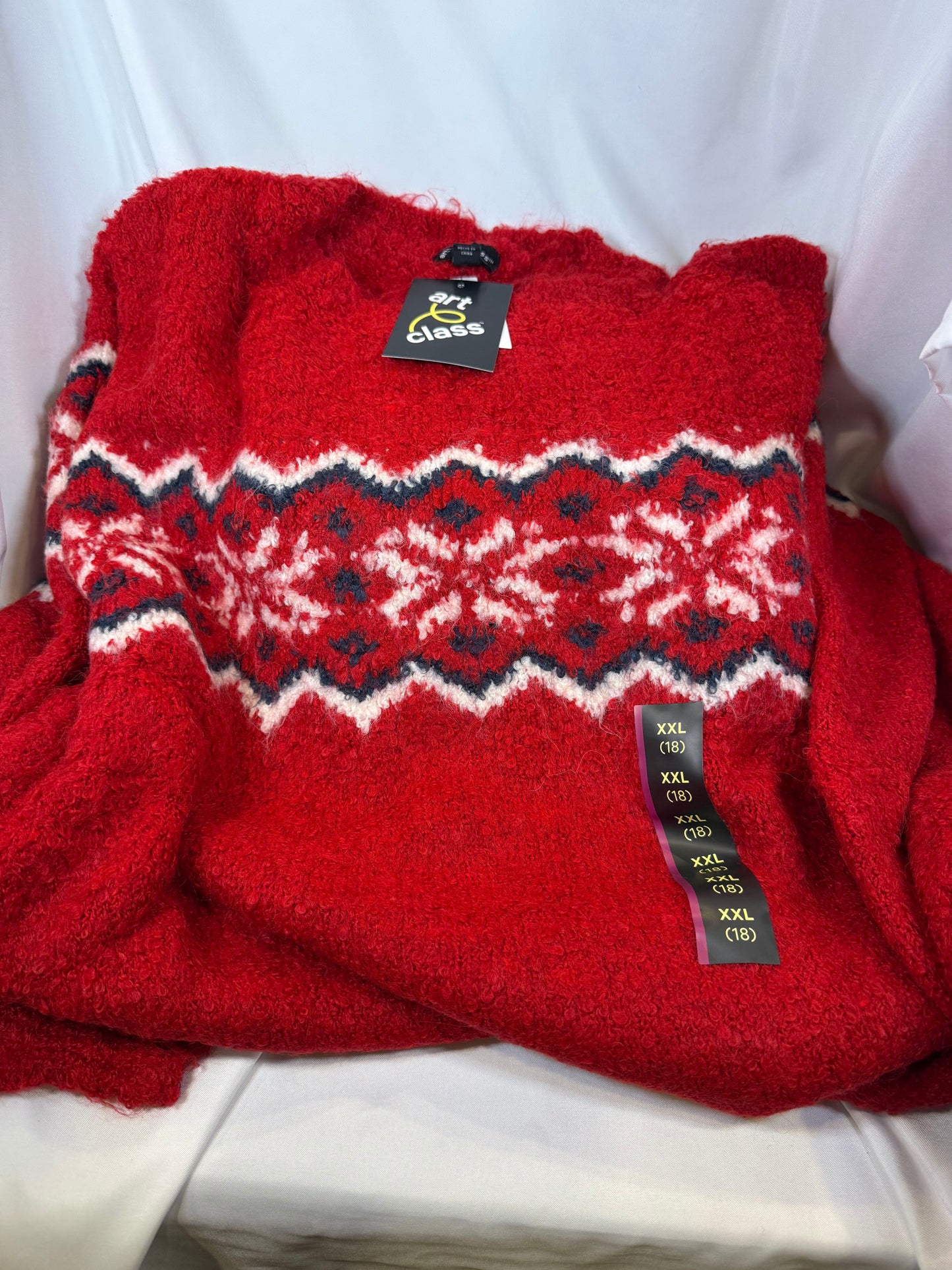 Art Class - Fair Isle Sweater Youth- Size XXL (18)