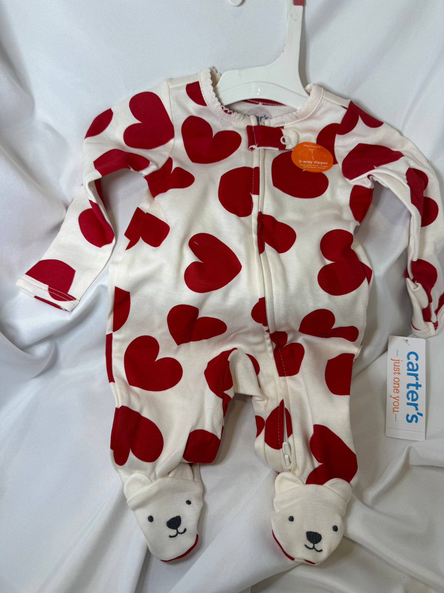 Carters - Heart Pj's - 3 Mos