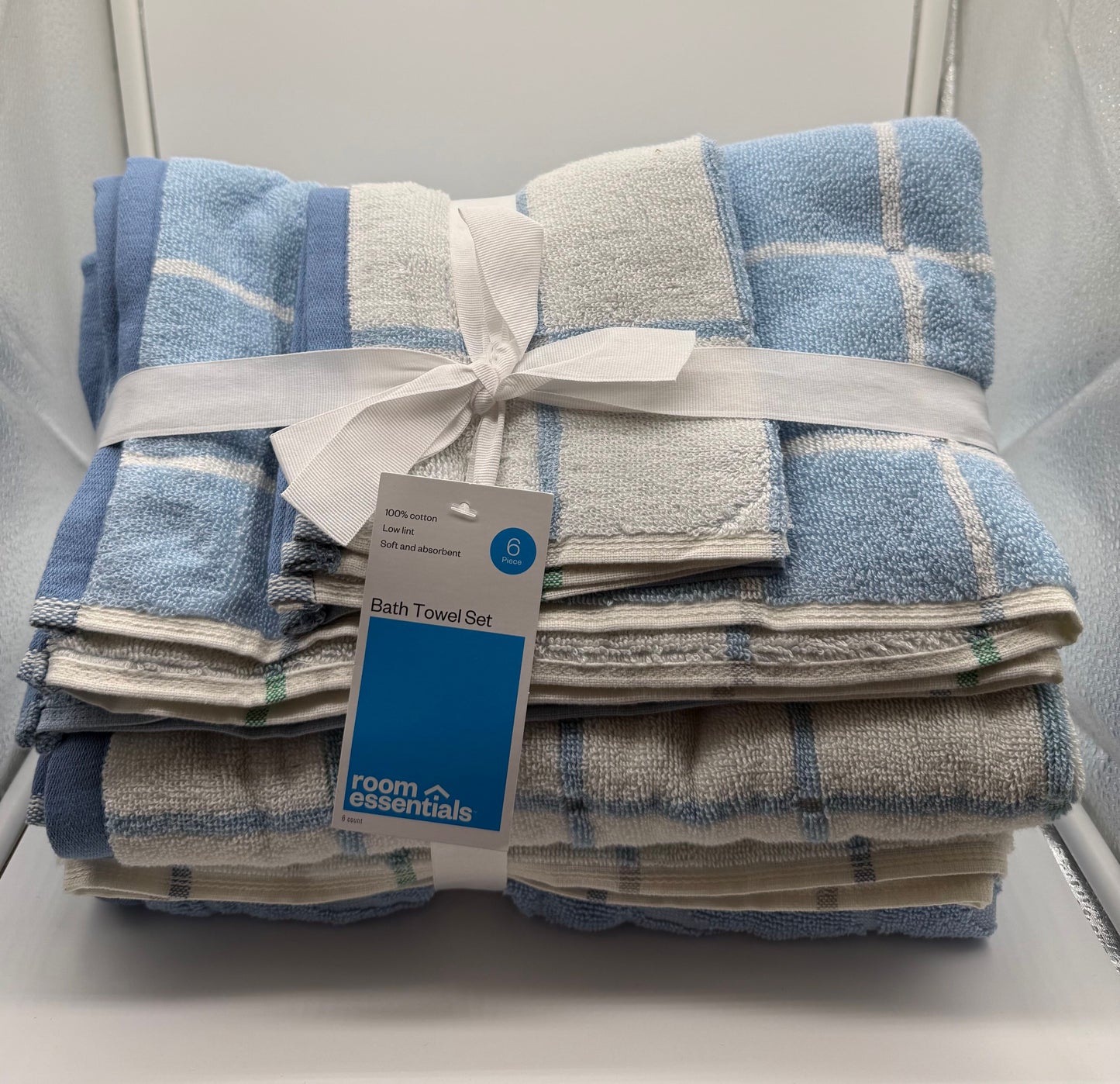 room essentials - 6-piece bath towel set