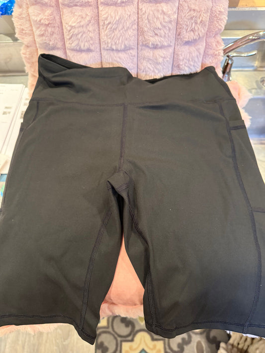 Spandex Biker Shorts - Black Adult Lg