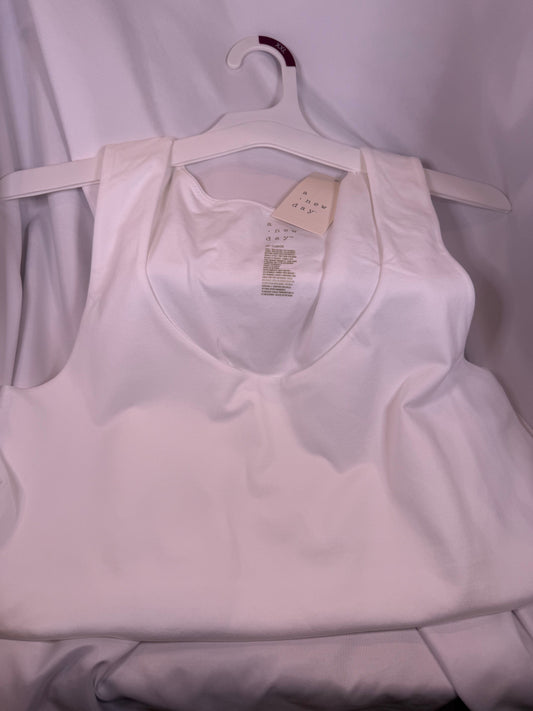 a. new day - White Tank Size- Size Large