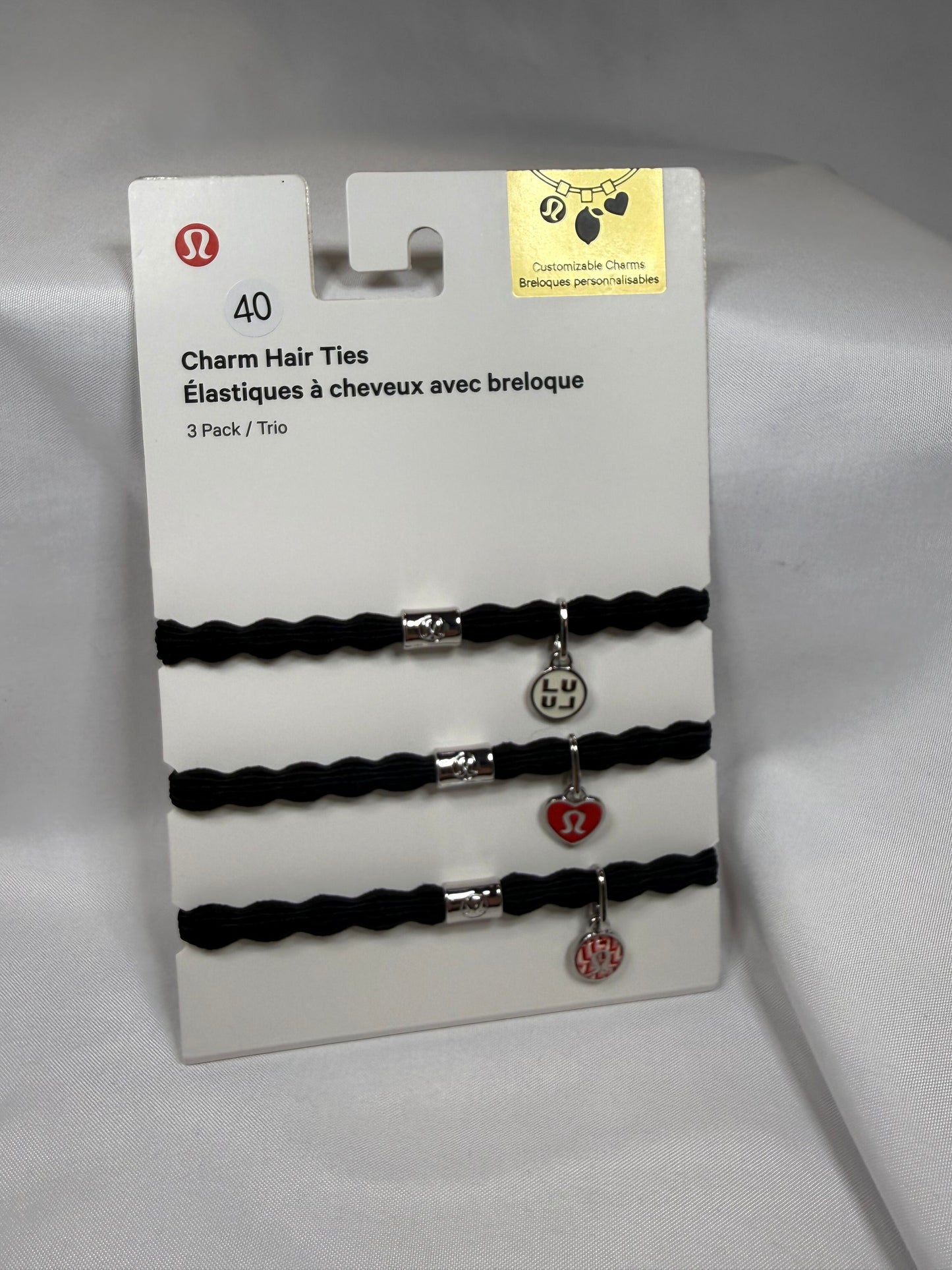 Lululemon - Logo Hair Ties -Black