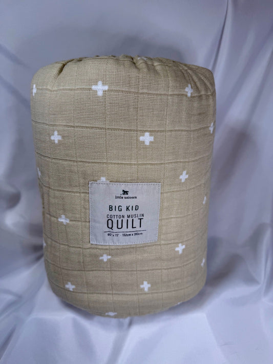 little unicorn - BIG KID Cotton Muslin Quilt
