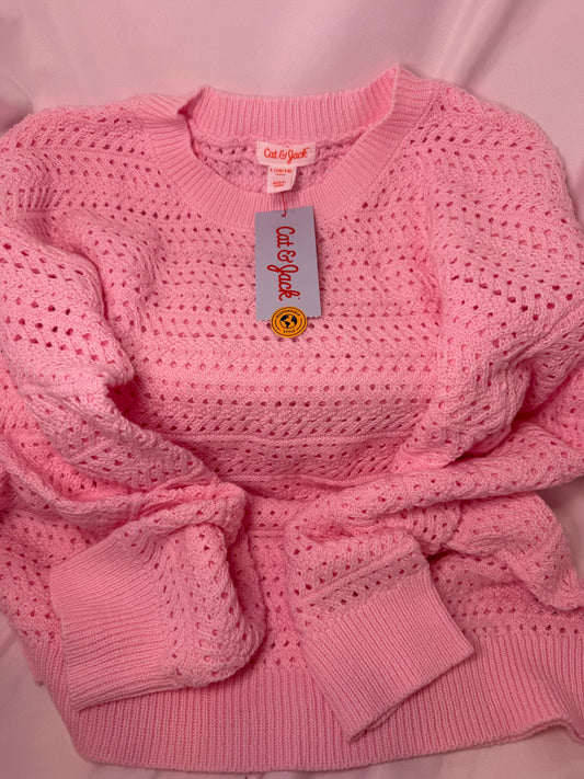 Cat & Jack - Lg ( 10-12) Pink Sweater