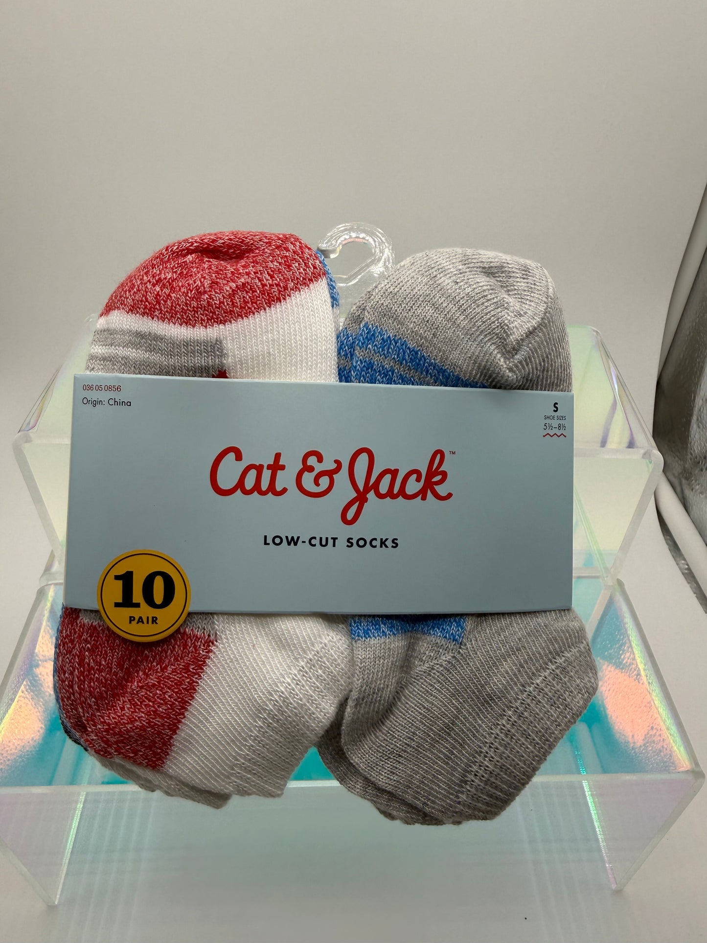 Cat & Jack Low-cut socks 10 pair- Small