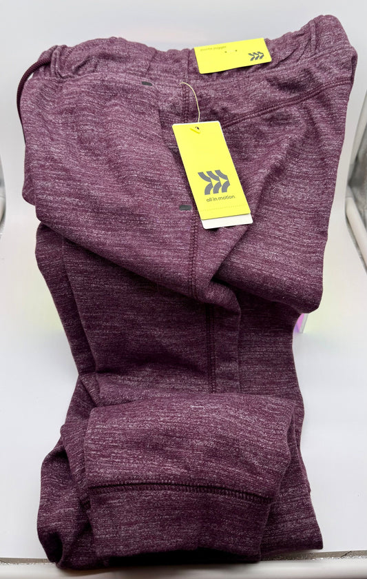 all in motion youth- ponte jogger pant- Size M 8- Color is Alluring Burgundy