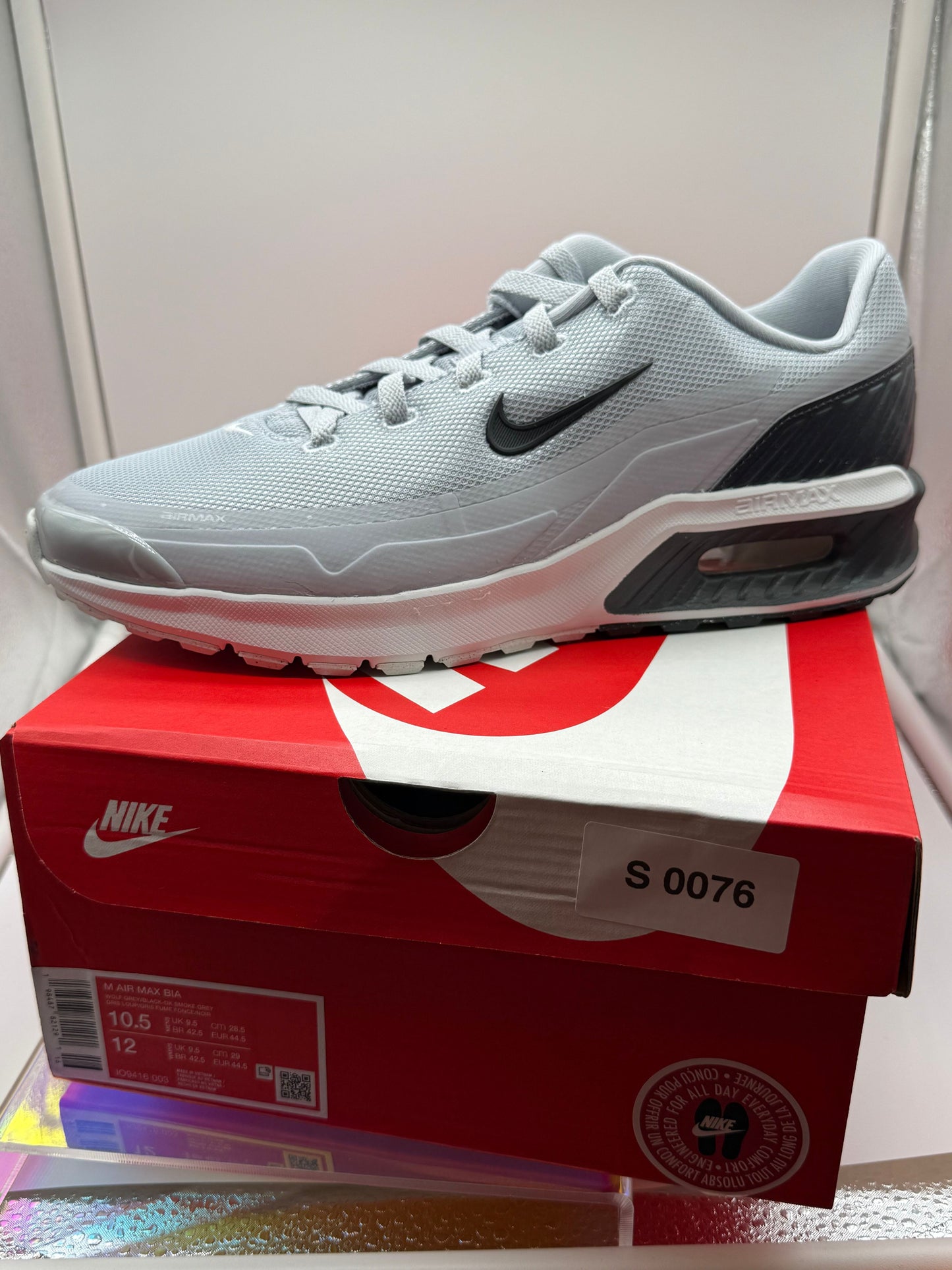Nike M Air Max Bia - M-10.5, W-12 - Wolf Grey / Black