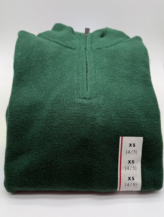 Cat & Jack - Geen Long Sleeve Quarter Zip - Lg (10/12)
