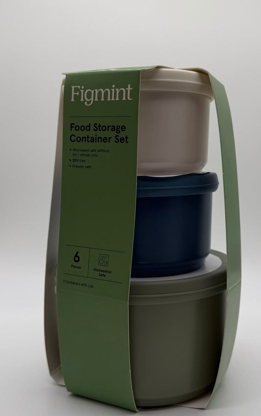 Figmint - 6 Piece Food Storage Container Set